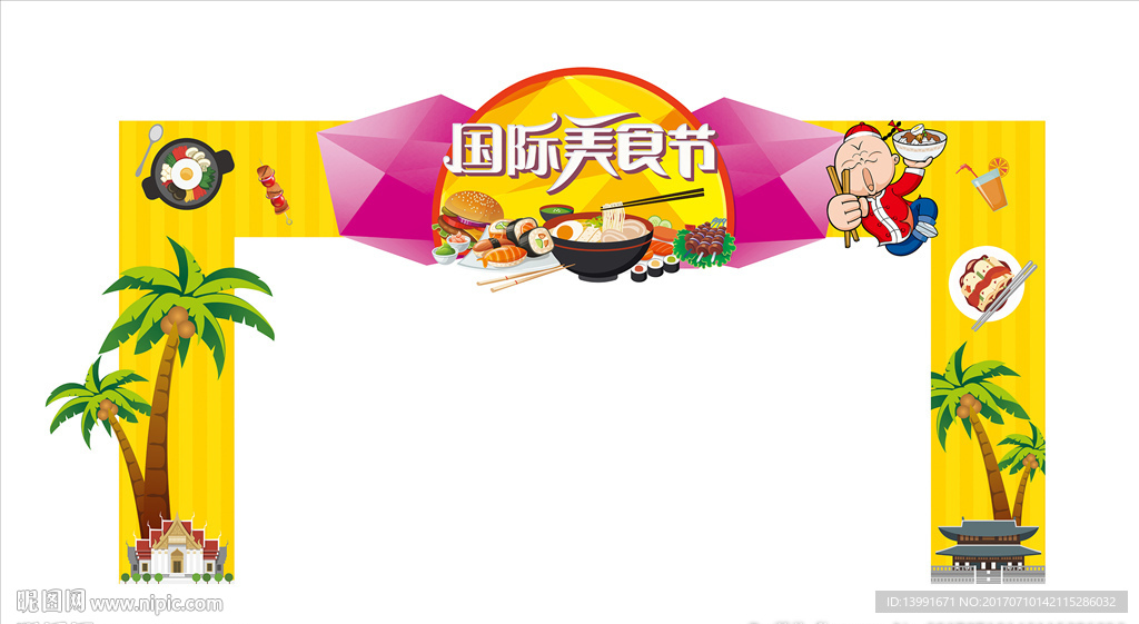 美食节门楼