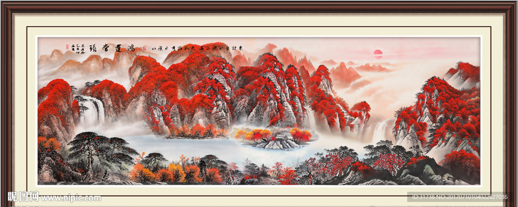 聚宝盆国画