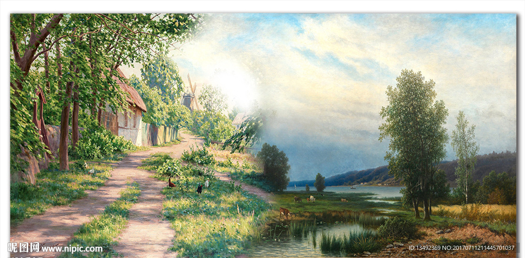 风景 油画