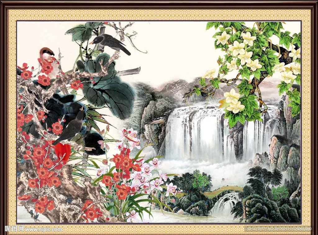 国画山水 花鸟国画