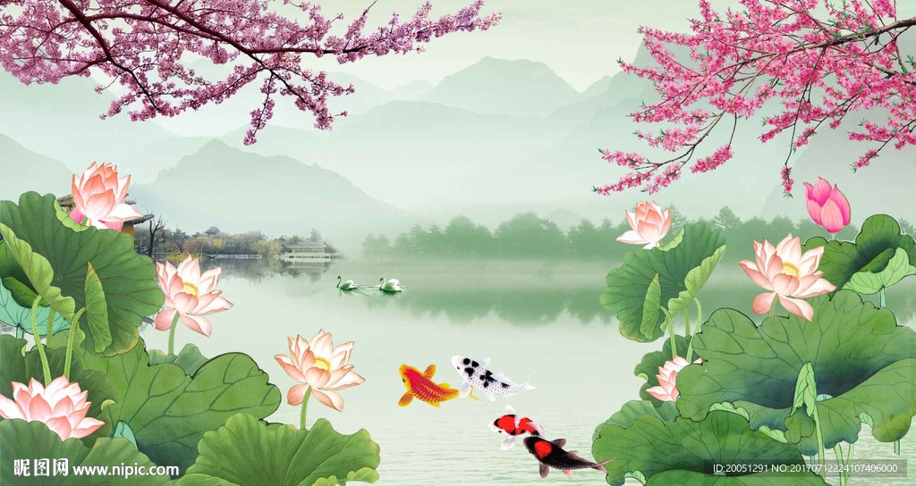 荷花图