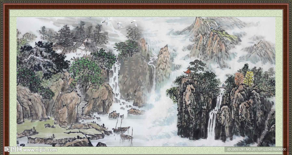 巨幅山水画