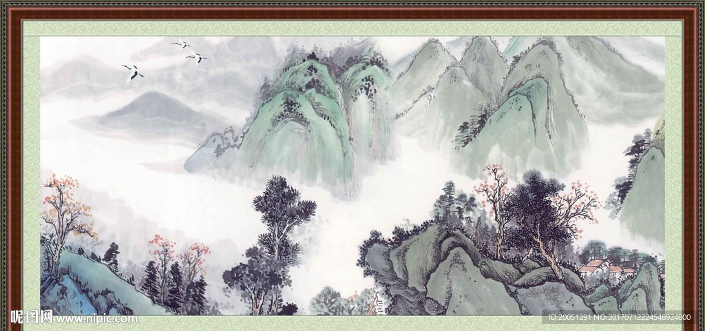 巨幅山水画