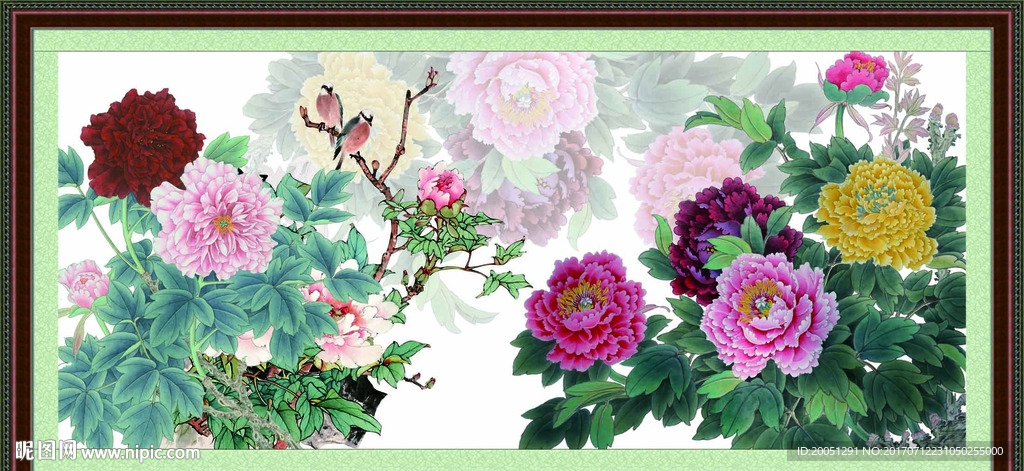 国画牡丹