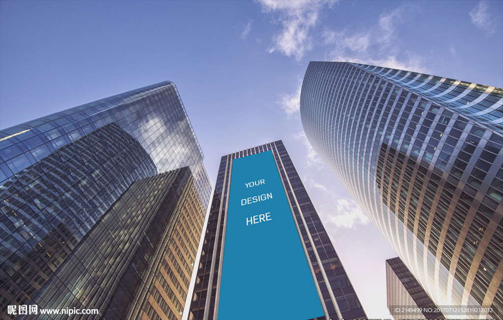 户外广告牌样机智能模板