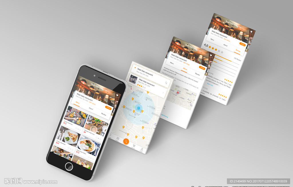 APP手机UI样机展示图