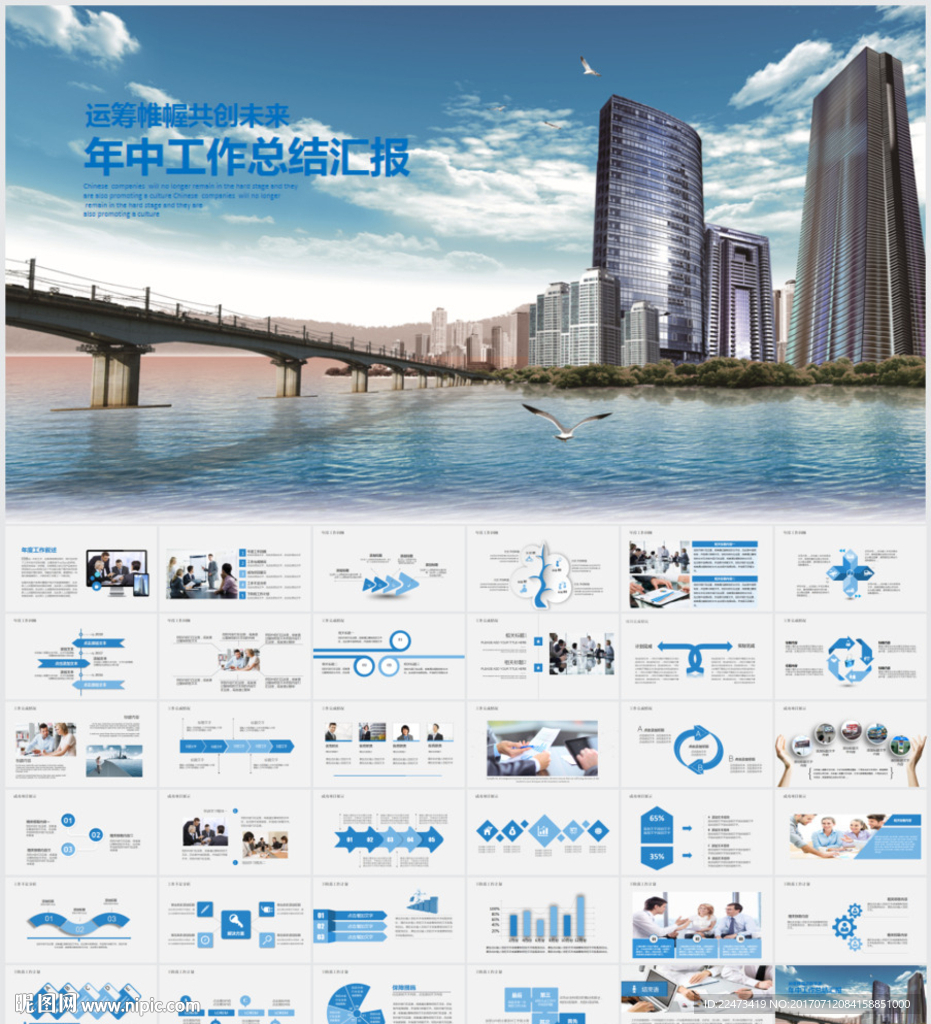 年中工作总结汇报ppt