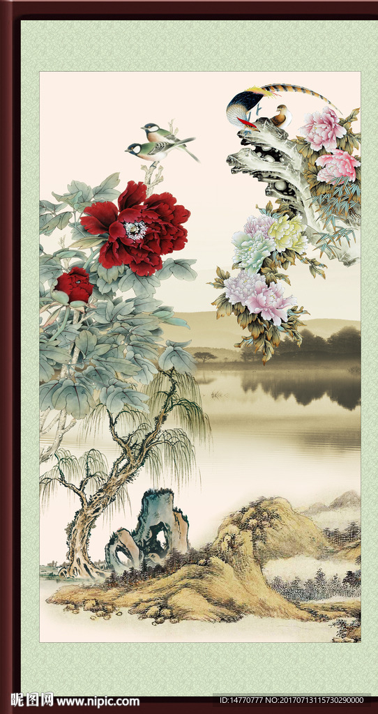国画牡丹