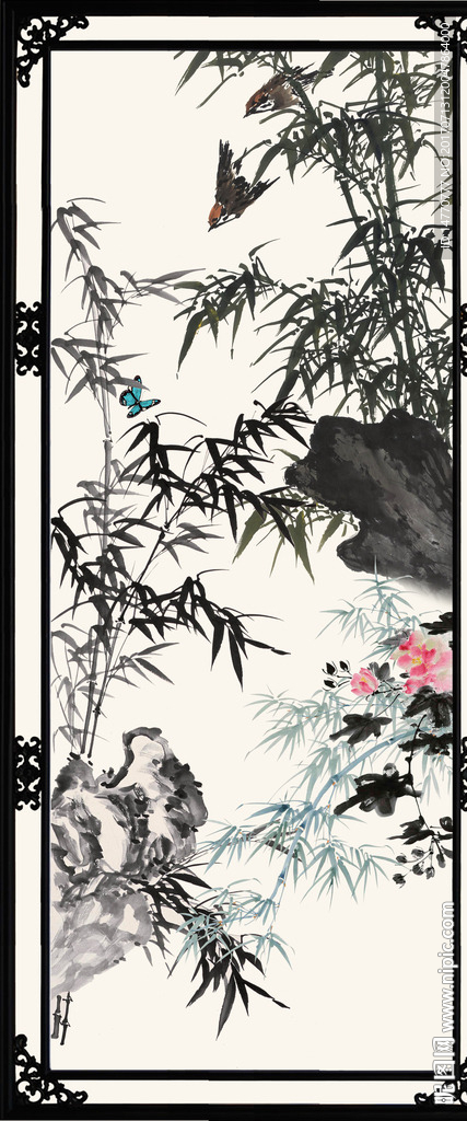 水墨竹子