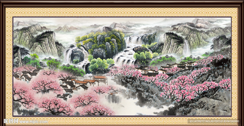 巨幅山水画