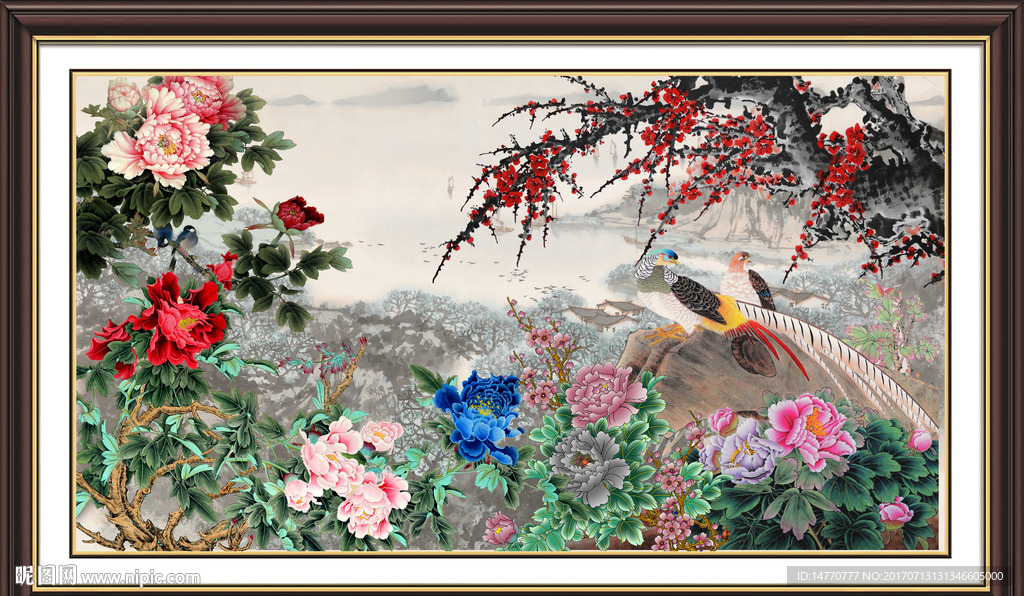 国画梅花