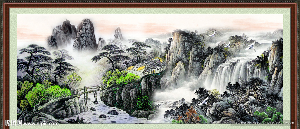 巨幅山水画