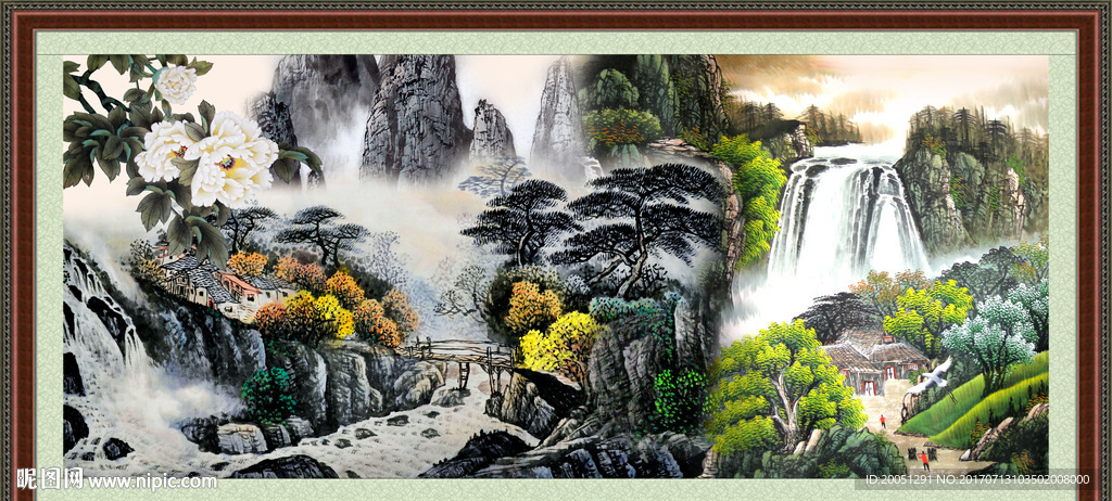 巨幅山水画
