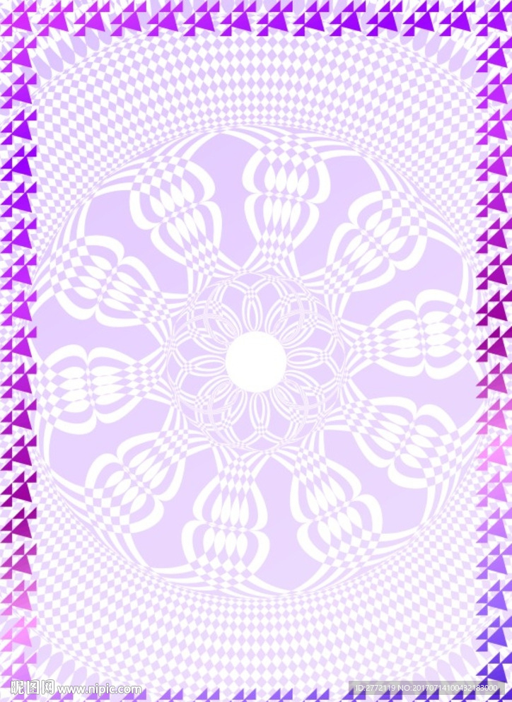 紫花缘 特色证书纹