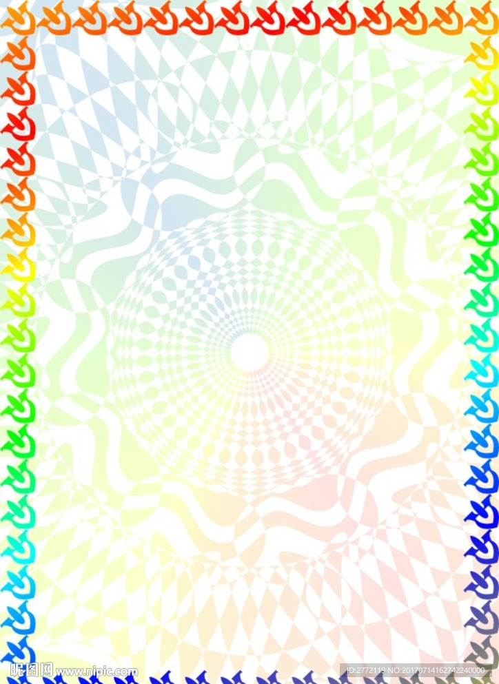 鲜艳色彩 加盟证书纹