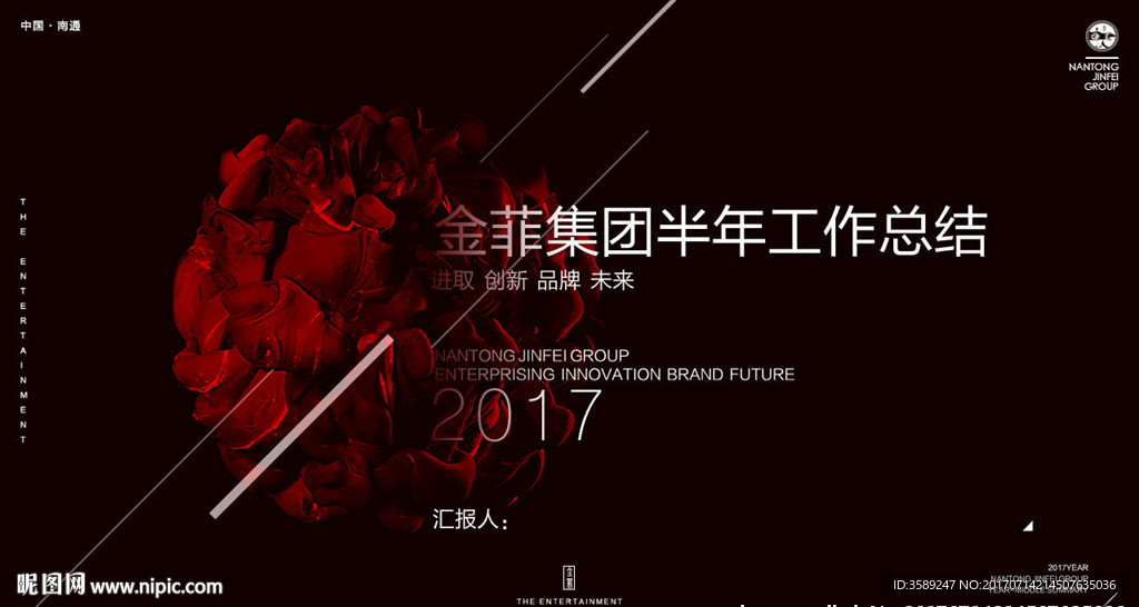 工作总结会议海报
