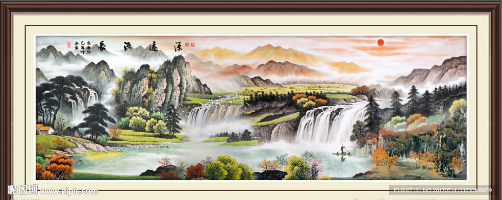 山水国画