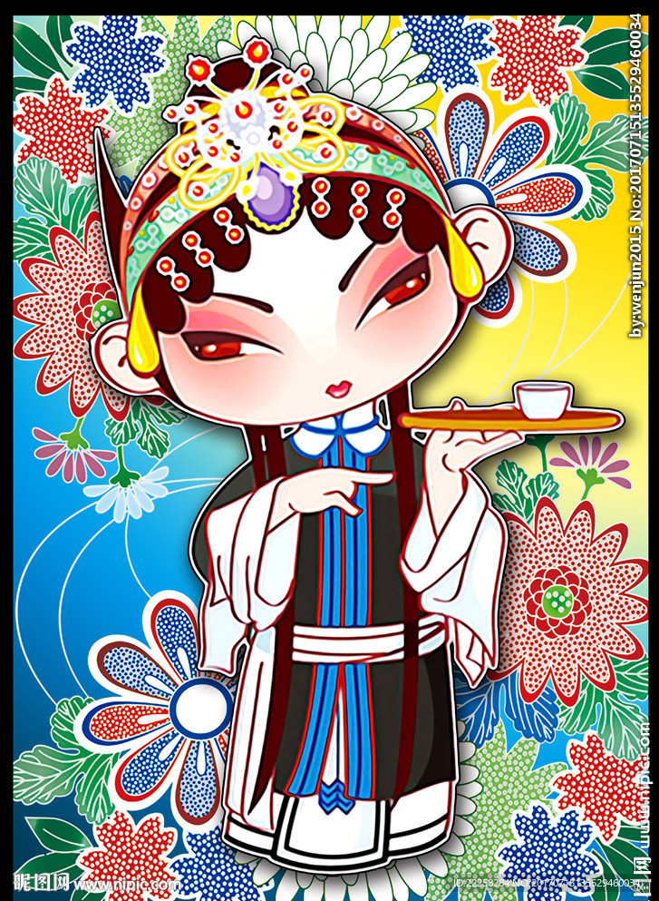 插画戏曲人物
