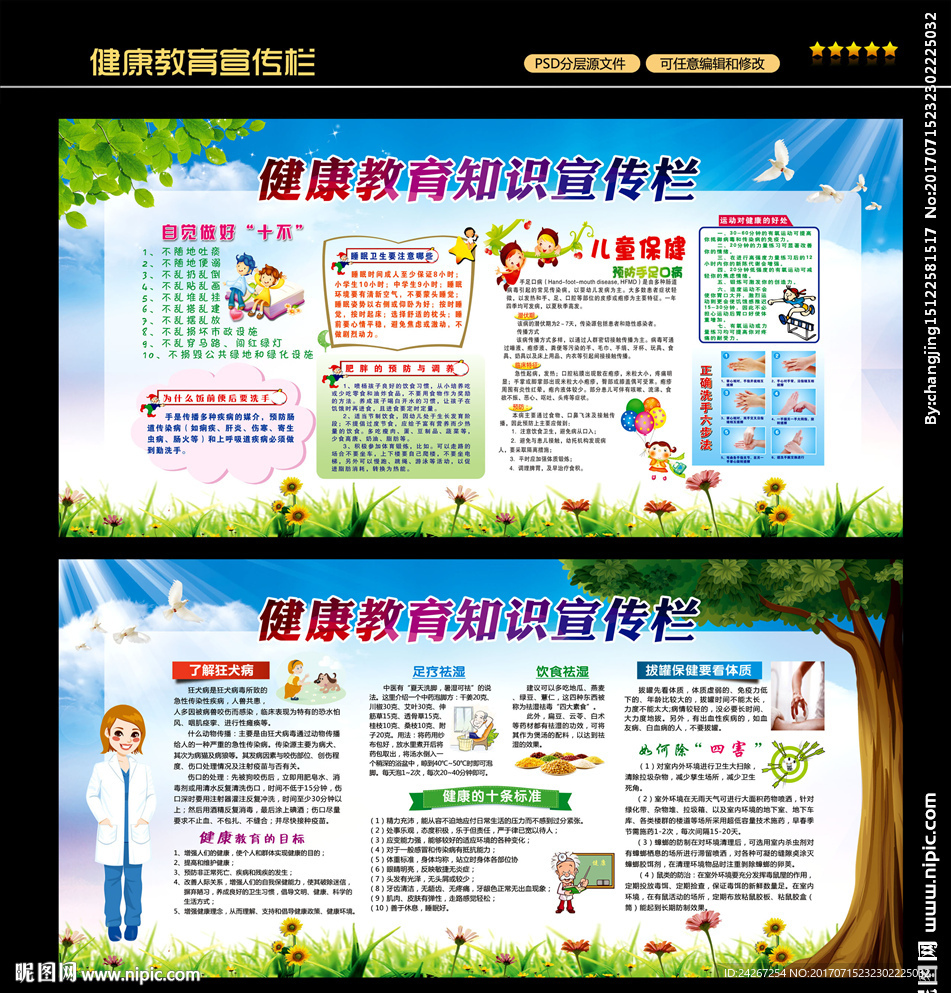 健康教育展板