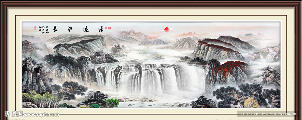 国画山水画