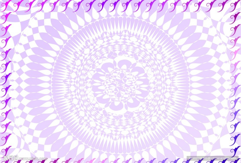 千紫紫 特色证书纹