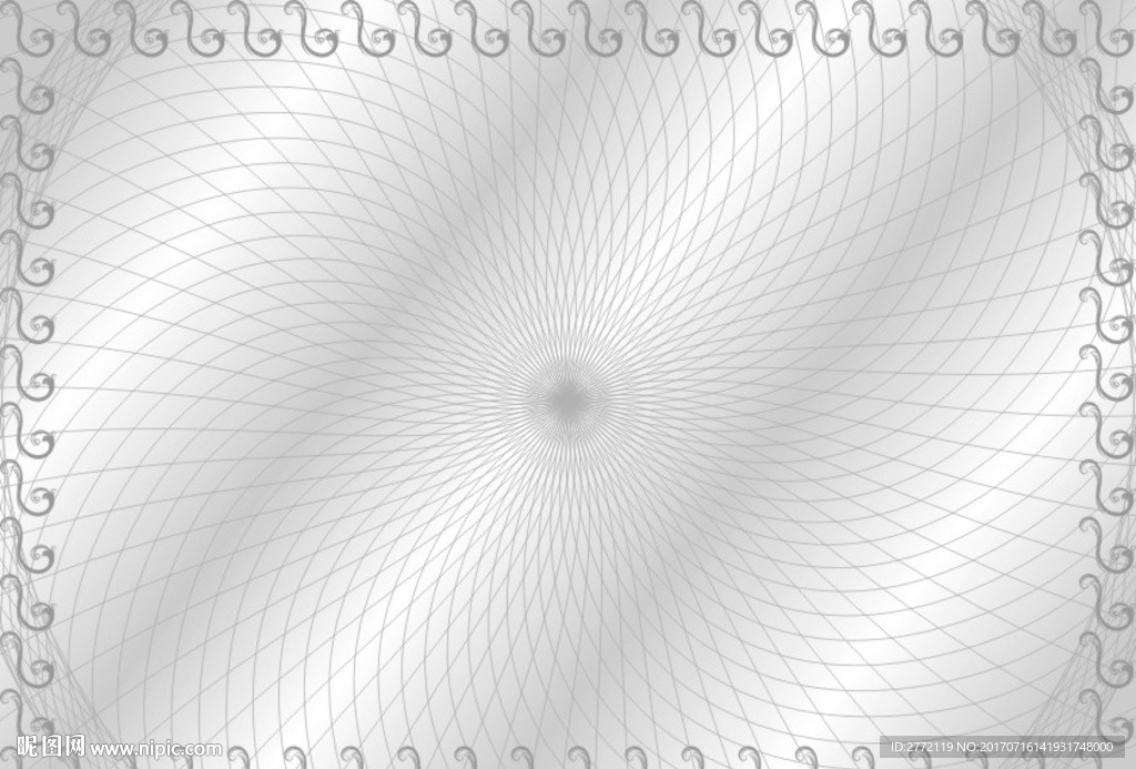 银光闪烁 经营证书纹