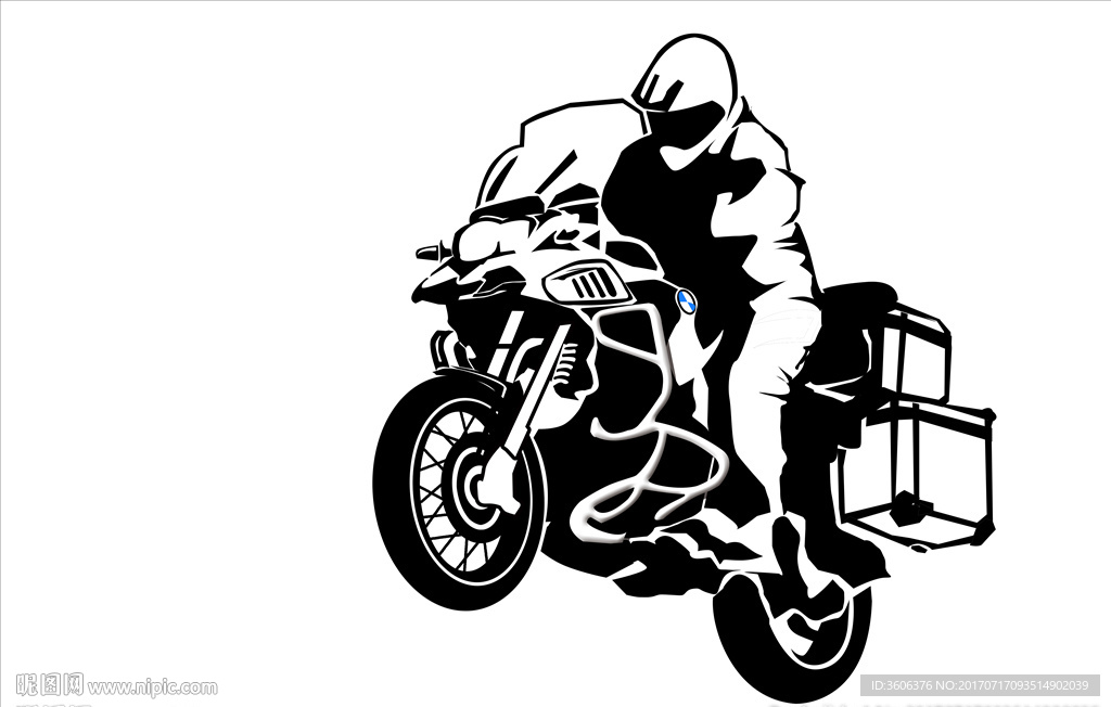 宝马摩托车 GS1200 矢量