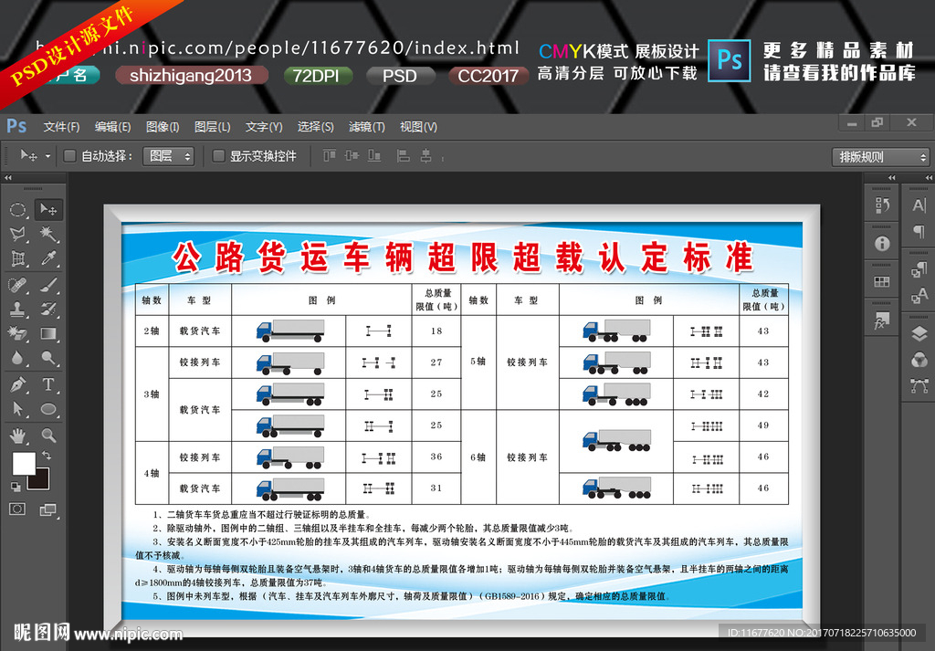 公路货运车辆超限超载认定标准