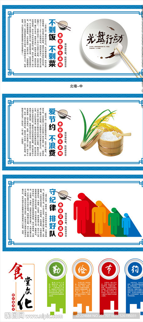 食堂文化展板