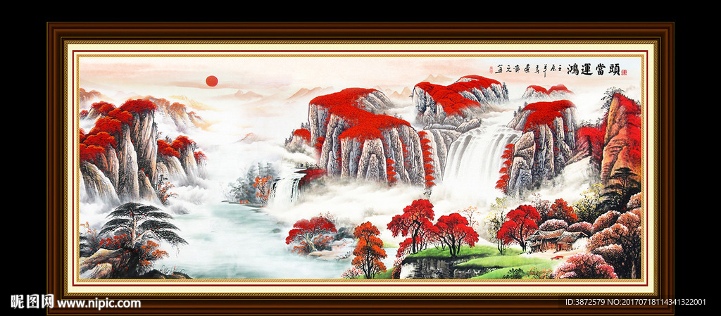 油画山水