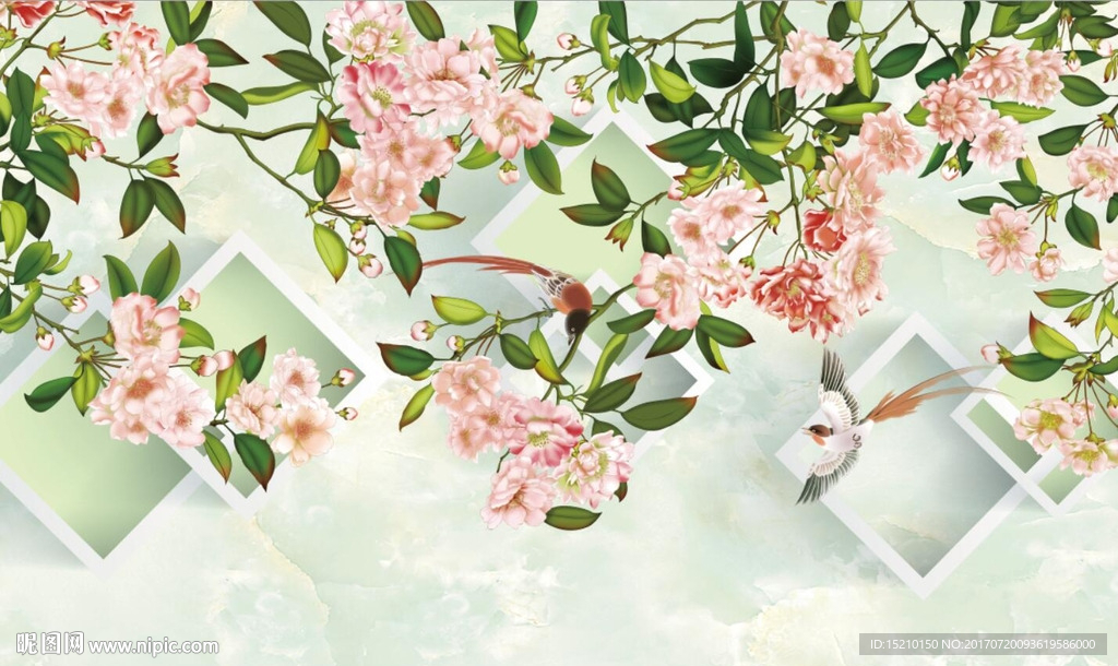 3D梅花图