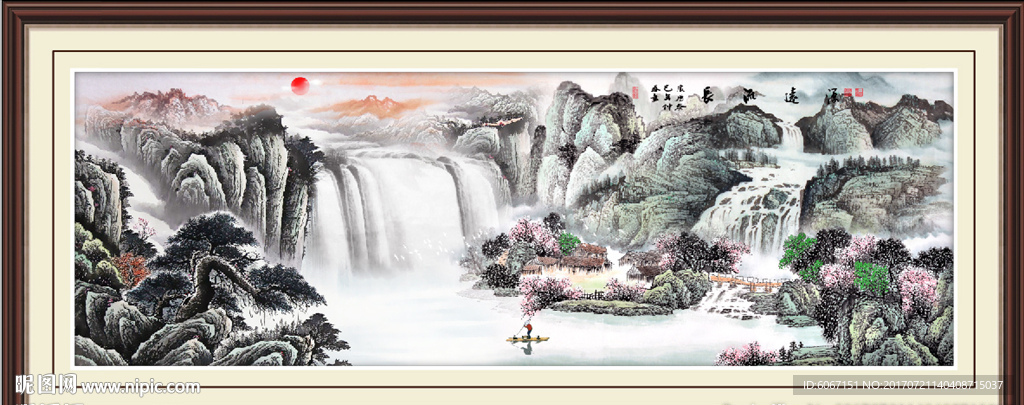 巨幅山水画