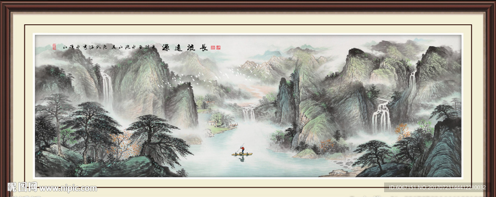 巨幅山水画