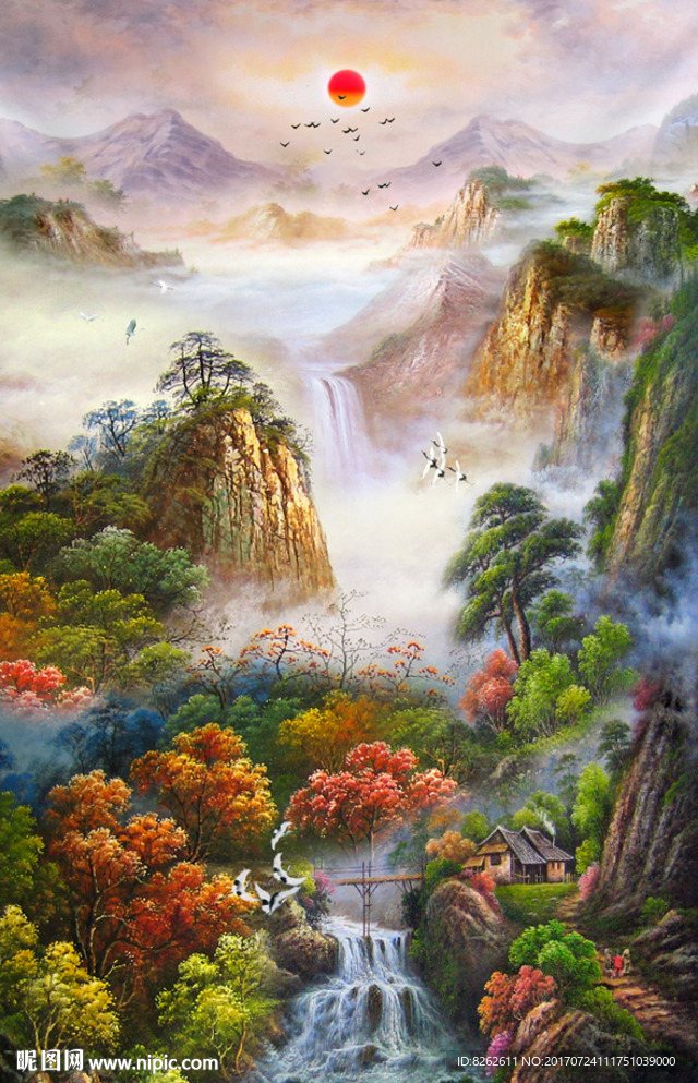 油画山水