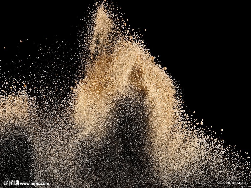 粉末背景 颗粒烟雾
