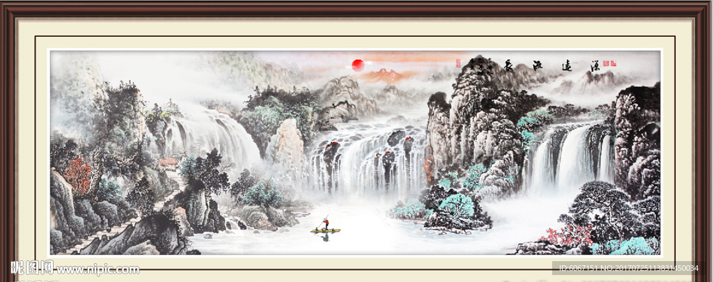 巨幅山水画