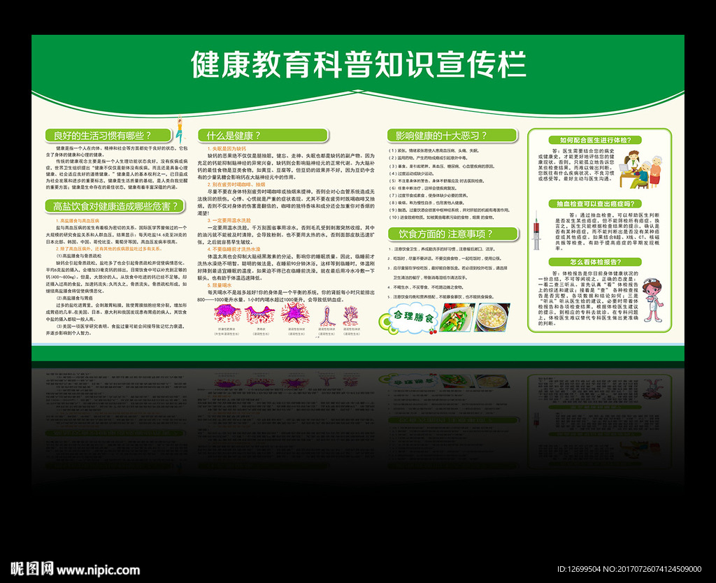 健康教育科普知识宣传栏