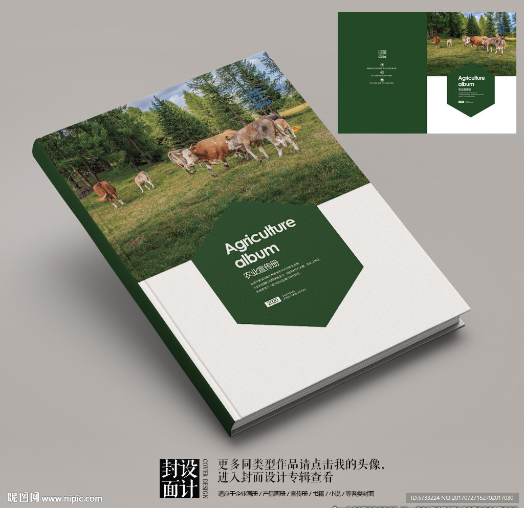 畜牧业农业宣传册封面
