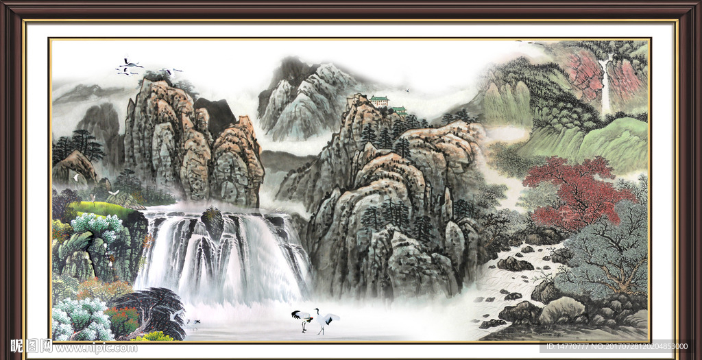 巨幅山水画