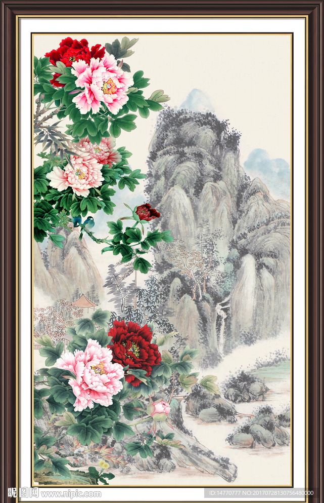 国画牡丹