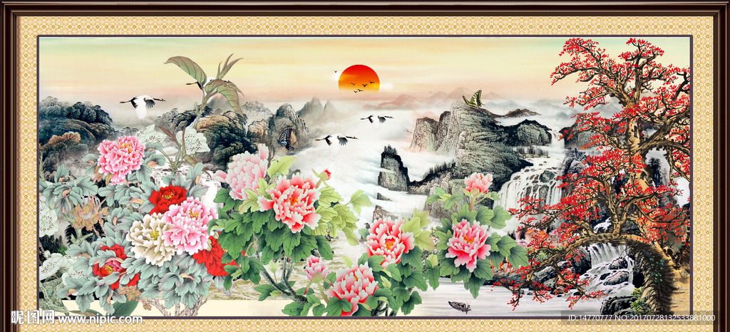 国画牡丹
