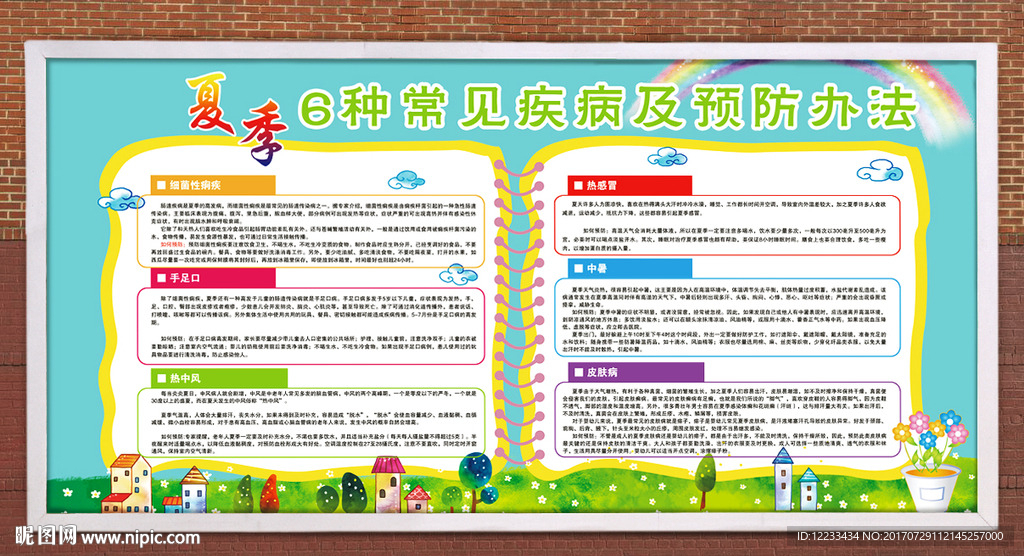 夏季健康教育宣传栏 疾病预防