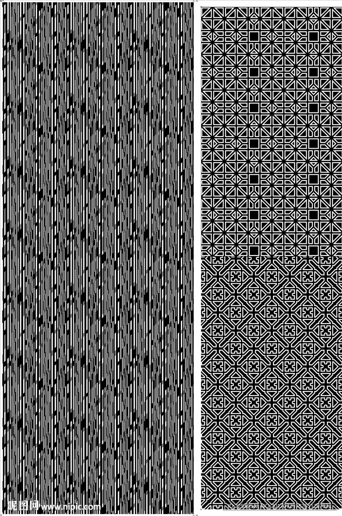 工艺玻璃菲林矢量图案