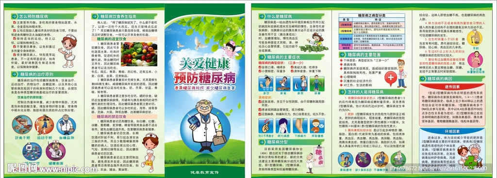预防糖尿病三折页