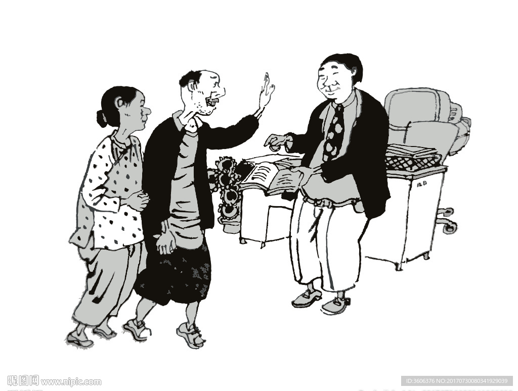 农村生活矢量图