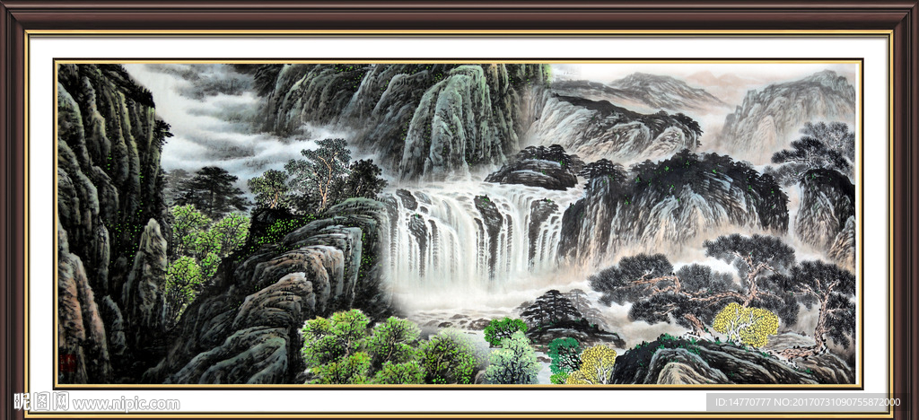 巨幅山水画