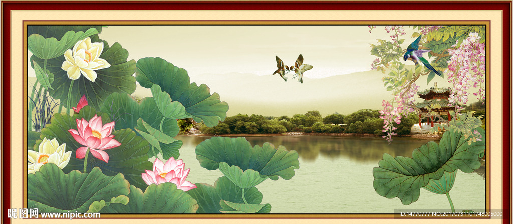 荷花图