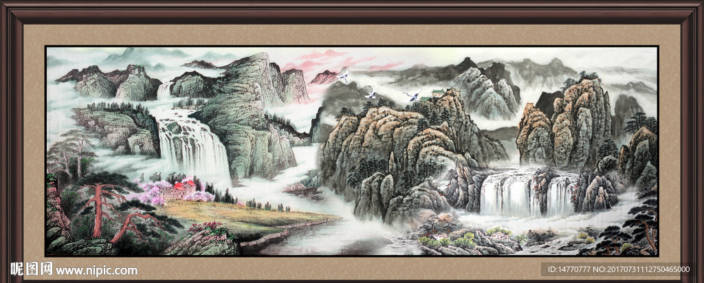 巨幅山水画