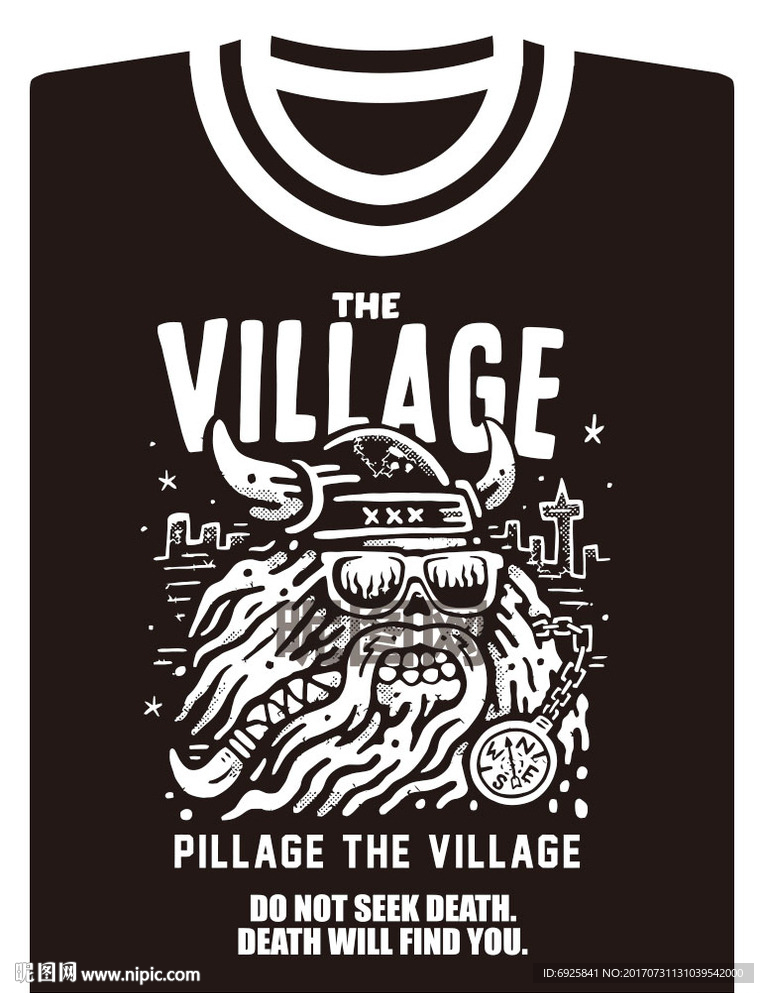 爆款动漫文化衫T恤矢量