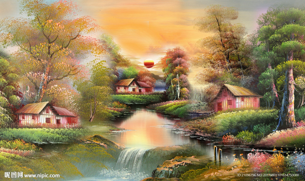 油画壁画